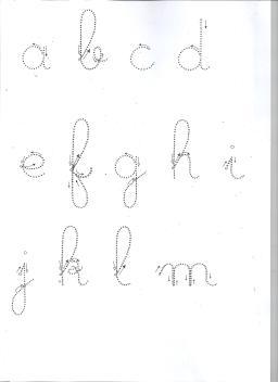 alphabet cursives 1