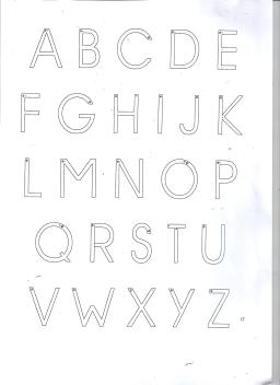 alphabet majuscules